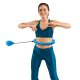 Smart Hula Hop slimming hoop with studs and weights 50cm, blue, REBEL ACTIVE Smart Hula Hop slimming hoop with studs and weights 50cm, blue, REBEL ACTIVE