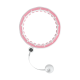 Smart Hula Hop slimming wheel with counter, studs and weight 50cm, pink, REBEL ACTIVE