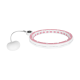 Smart Hula Hop slimming wheel with counter, studs and weight 50cm, pink, REBEL ACTIVE