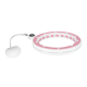 Smart Hula Hop slimming wheel with counter, studs and weight 50cm, pink, REBEL ACTIVE