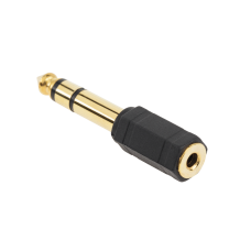 Jack 6.3/3.5 gold plastic