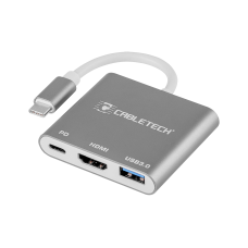 Jungties adapteris Cabletech kištukas Type C - USB 3.0 HDMI 2.0 Type C