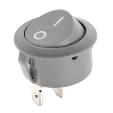 Jungtis apvali, svirtinio jungiklio R5 0-1 pilka 6A/250V LX3049S