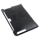 Black case dedicated to Samsung Galaxy Tab P5100 (natural leather)