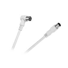 Cable TV - VIDEO angled - straight white 10m