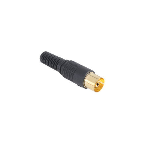 Cable TV antenna socket long black gold Cable TV antenna socket long black gold