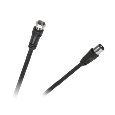 Cable TV plug - plug F 1.8m black