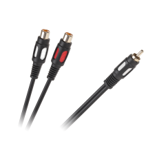 Kabelis 1RCA-2 RCA lizdai 25cm
