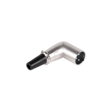Angled male microphone plug