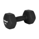 Cast iron neoprene dumbbells HEX 2x10kg, REBEL ACTIVE Cast iron neoprene dumbbells HEX 2x10kg, REBEL ACTIVE