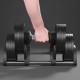 Cast iron adjustable automatic dumbbell 36 kg, 2 kg increments, REBEL ACTIVE Cast iron adjustable automatic dumbbell 36 kg, 2 kg increments, REBEL ACTIVE