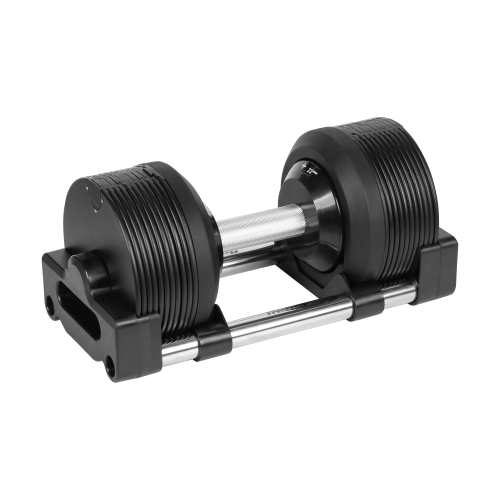 Cast iron adjustable automatic dumbbell 24 kg, 1 kg increments, REBEL ACTIVE Cast iron adjustable automatic dumbbell 24 kg, 1 kg increments, REBEL ACTIVE