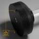 Cast iron adjustable automatic dumbbell 24 kg, 1 kg increments, REBEL ACTIVE Cast iron adjustable automatic dumbbell 24 kg, 1 kg increments, REBEL ACTIVE