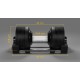 Cast iron adjustable automatic dumbbell 24 kg, 1 kg increments, REBEL ACTIVE Cast iron adjustable automatic dumbbell 24 kg, 1 kg increments, REBEL ACTIVE