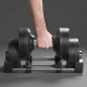 Cast iron adjustable automatic dumbbell 36 kg, 1 kg increments, REBEL ACTIVE Cast iron adjustable automatic dumbbell 36 kg, 1 kg increments, REBEL ACTIVE
