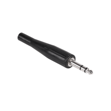 Jack plug 6.3 degrees rubber black