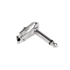 Jack plug 6.3 mono angled metal