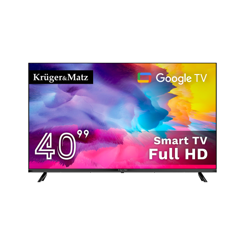 Kruger&Matz 40 colių FHD Google TV 5.0 televizorius, DVB-T2/S2/T/C H.265 HEVC Kruger&Matz 40 colių FHD Google TV 5.0 televizorius, DVB-T2/S2/T/C H.265 HEVC