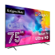 Kruger&Matz 75 colių QLED UHD išmanusis DVB-T2/S2 H.265 Hevc televizorius