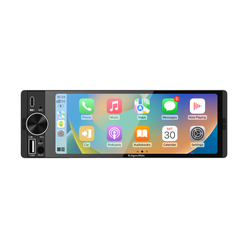 Kruger&Matz KM2016 CarPlay / AndroidAuto automobilio radijas Kruger&Matz KM2016 CarPlay / AndroidAuto automobilio radijas