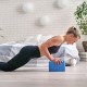 Cube, yoga block made of EVA foam 120g, blue, REBEL ACTIVE