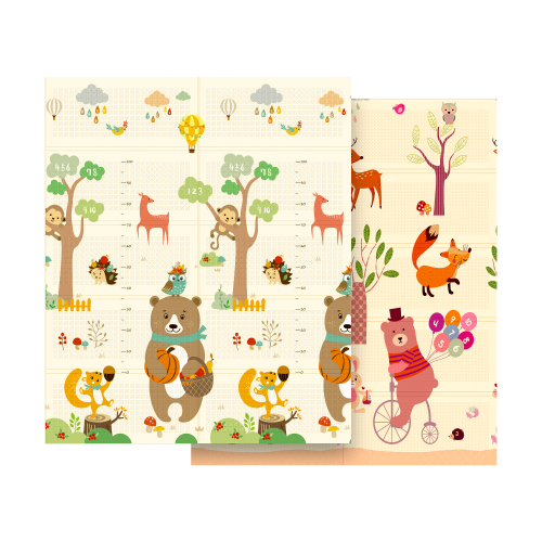 Baby play mat 180 x 150 cm, forest and animals Baby play mat 180 x 150 cm, forest and animals
