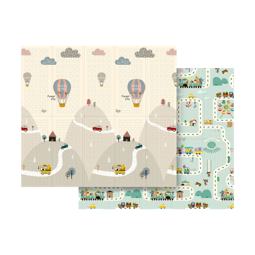 Baby play mat 200 x 180 cm, cars and trains Baby play mat 200 x 180 cm, cars and trains