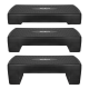 Step for aerobics and fitness exercises, 3 levels, 68cm, black, REBEL ACTIVE