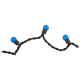 LED Christmas tree lights, blue (10m)