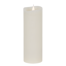 LED wax candle large ivory