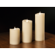 LED wax candle small ivory