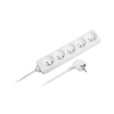 Power extension cable REBEL 5 sockets, without switch, 5m (1.5mm)