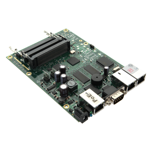Maršrutizatoriaus plokštė RB433 / CPU 300MHz / 64MB RAM / 3x LAN / 3x mPCI / Maršrutizatoriaus OS L4 Maršrutizatoriaus plokštė RB433 / CPU 300MHz / 64MB RAM / 3x LAN / 3x mPCI / Maršrutizatoriaus OS L4