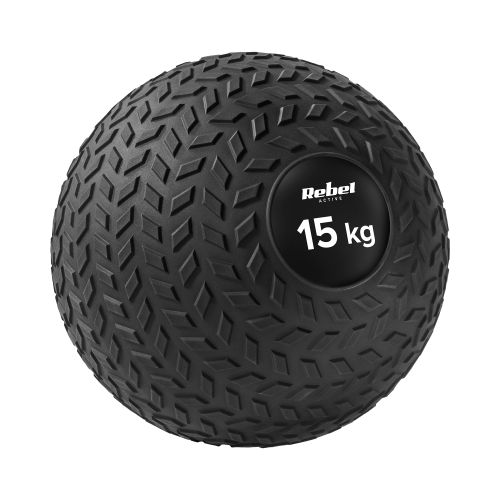 Small medicine ball for rehabilitation exercises Slam Ball 23cm 15kg, REBEL ACTIVE Small medicine ball for rehabilitation exercises Slam Ball 23cm 15kg, REBEL ACTIVE