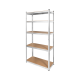 Metal storage shelf 180x90x40 silver Rebel Metal storage shelf 180x90x40 silver Rebel