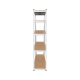 Metal storage shelf 180x90x40 silver Rebel Metal storage shelf 180x90x40 silver Rebel
