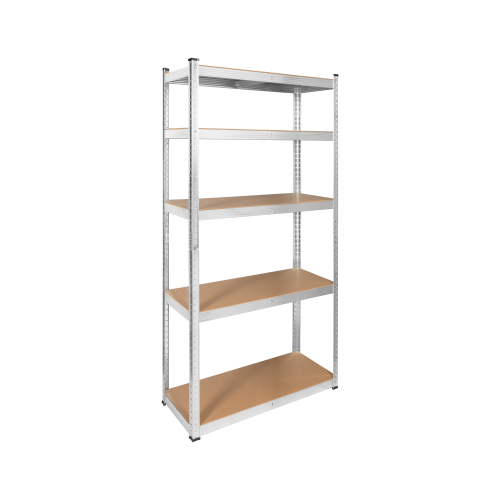Metal storage shelf 180x90x40 silver Rebel Metal storage shelf 180x90x40 silver Rebel