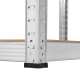 Metal storage shelf 180x90x40 silver Rebel Metal storage shelf 180x90x40 silver Rebel