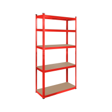 Metalinė sandėlio lentyna 180x90x40 raudona Rebel