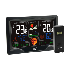 Weather station with color display, black LXSTP09C