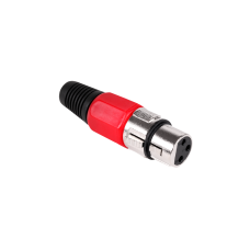 Microphone female red plug