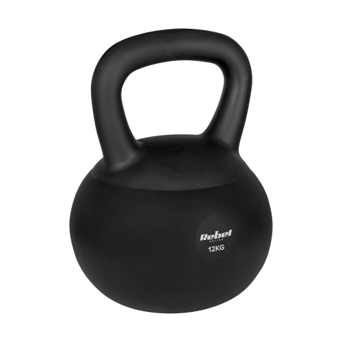 Soft Vinyl Kettlebell 12kg REBEL ACTIVE Soft Vinyl Kettlebell 12kg REBEL ACTIVE