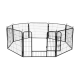 Modular dog kennel, steel enclosure, size S, 8 panels 80x60 cm, REBEL ANIMALS Modular dog kennel, steel enclosure, size S, 8 panels 80x60 cm, REBEL ANIMALS