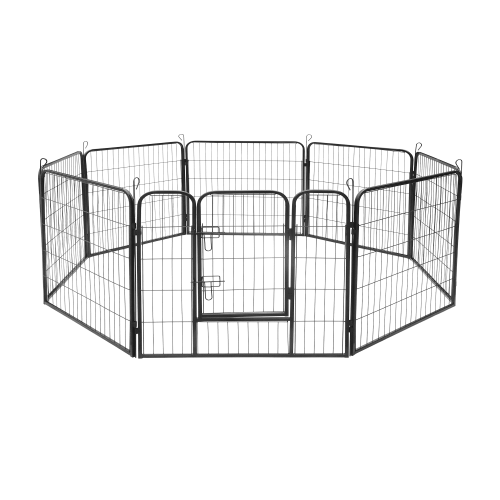 Modular dog kennel, steel enclosure, size S, 8 panels 80x60 cm, REBEL ANIMALS Modular dog kennel, steel enclosure, size S, 8 panels 80x60 cm, REBEL ANIMALS