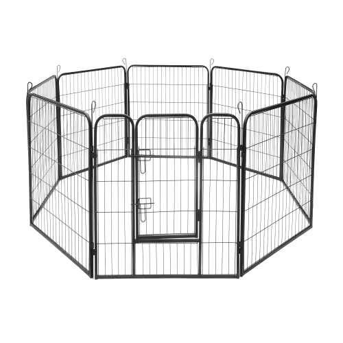 Modular dog kennel, steel enclosure, size XL, 8 panels 80x100 cm, REBEL ANIMALS Modular dog kennel, steel enclosure, size XL, 8 panels 80x100 cm, REBEL ANIMALS
