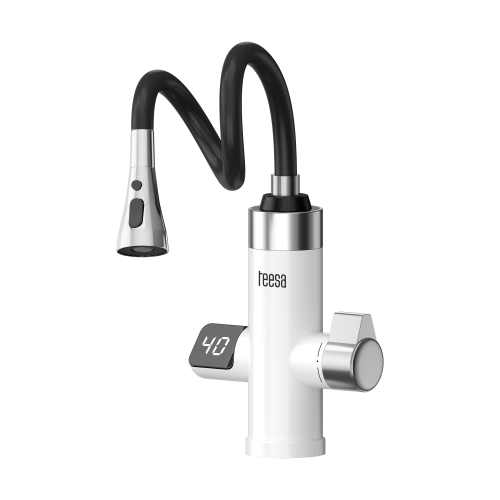 Instantaneous water heater kitchen tap with flexible spout Instantaneous water heater kitchen tap with flexible spout
