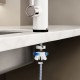 Instantaneous water heater - white kitchen tap