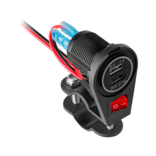 Motorcycle charger 2xUSB 3100 mA