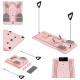 Home Pilates Set, 9-in-1 Multifunctional Fitness Equipment, Pink