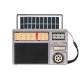 Portable analog solar radio Kruger&Matz model KM0831